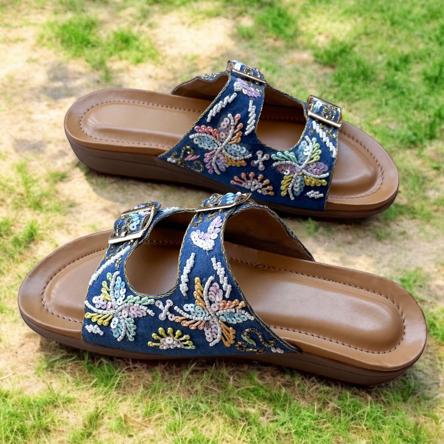 Wandering Wildflowers – Denim Blue