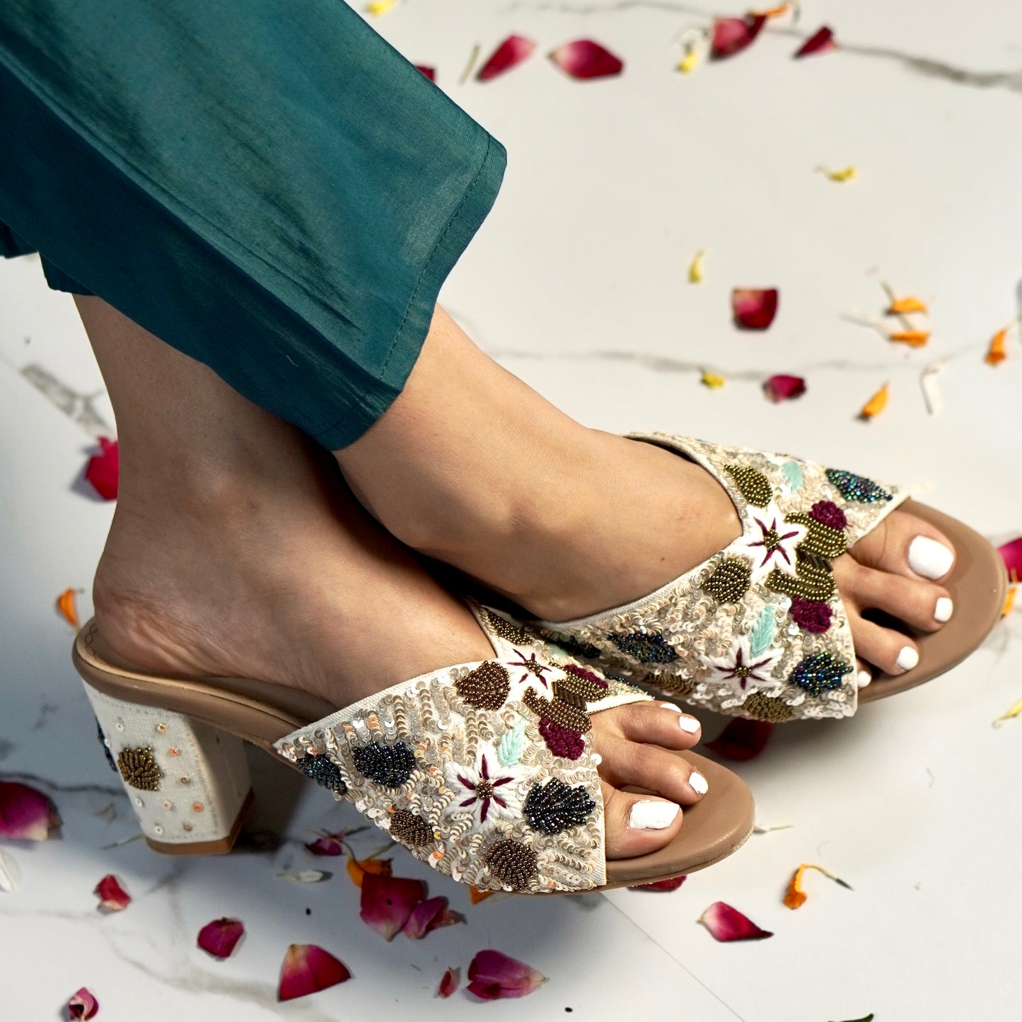 Ivory Affair Block Heels