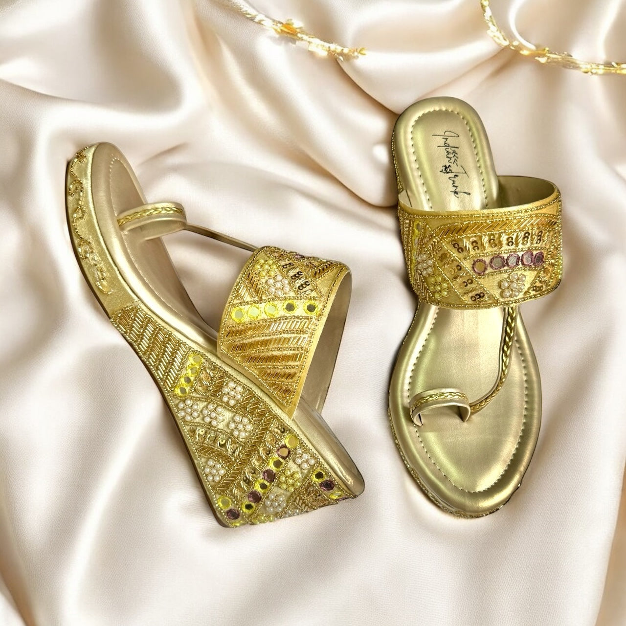 Gold Whisper Kolha Wedge