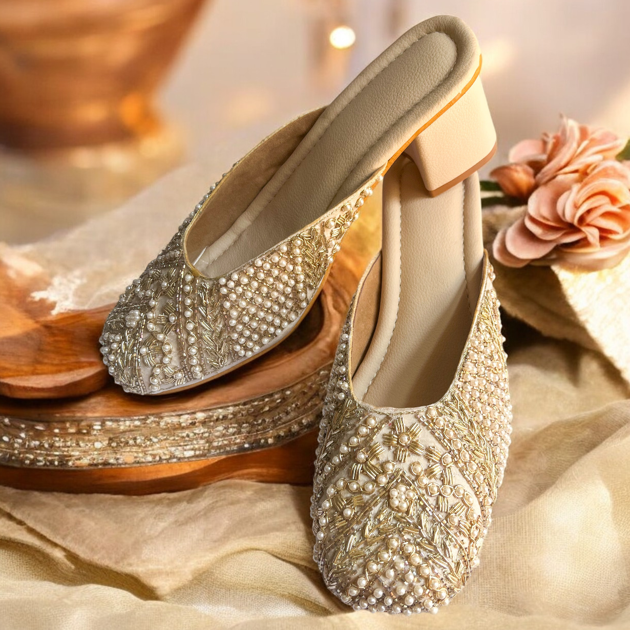 Ivory Regal Jutti Heel
