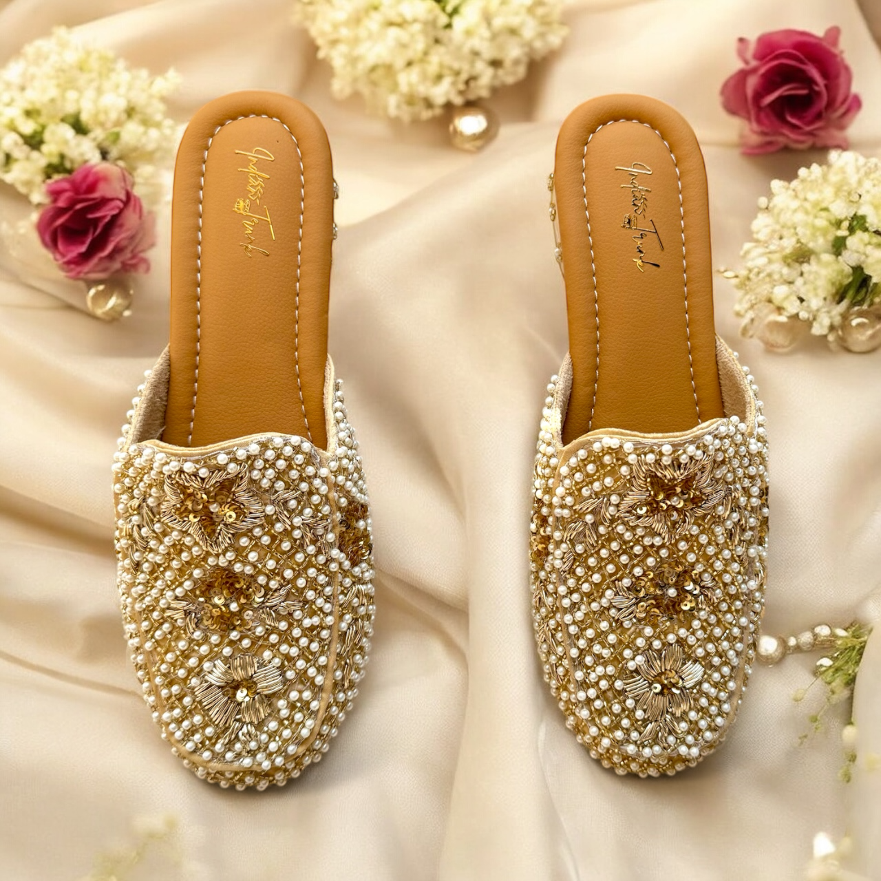 Moonlit Pearl Mules