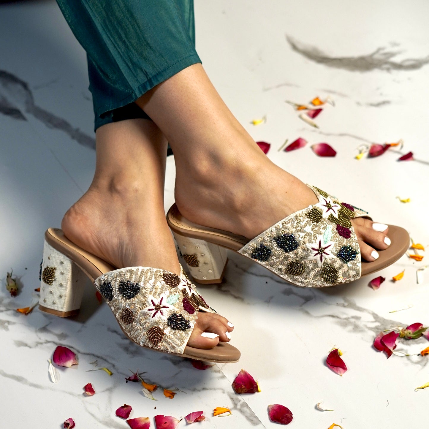 Ivory Affair Block Heels