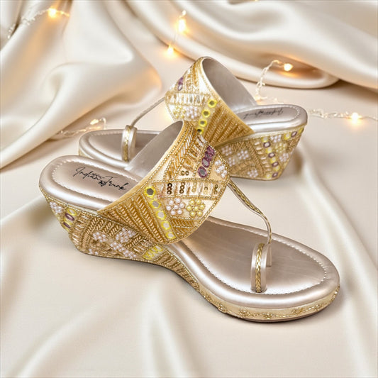 Gold Whisper Kolha Wedge