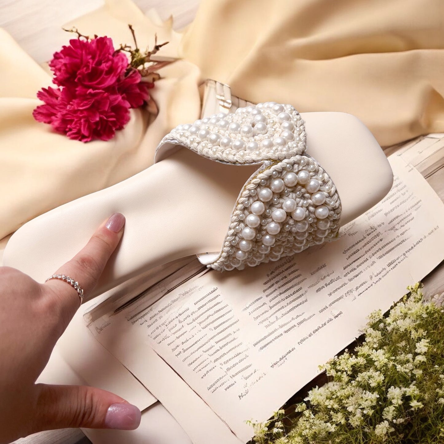 Pearl Whirl Luxe Flats