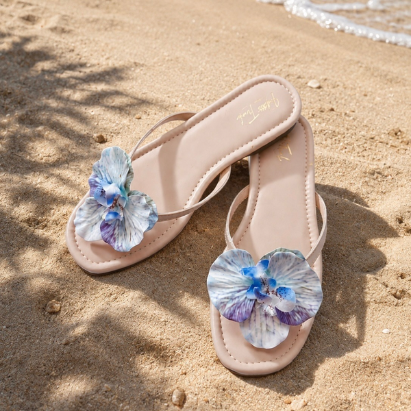 Blue Orchid Flipflops