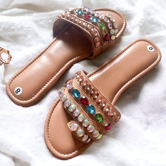 Stardust One Toe Stone Flats