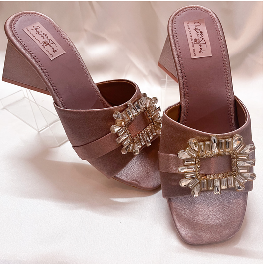 One Toe Black Wedge 